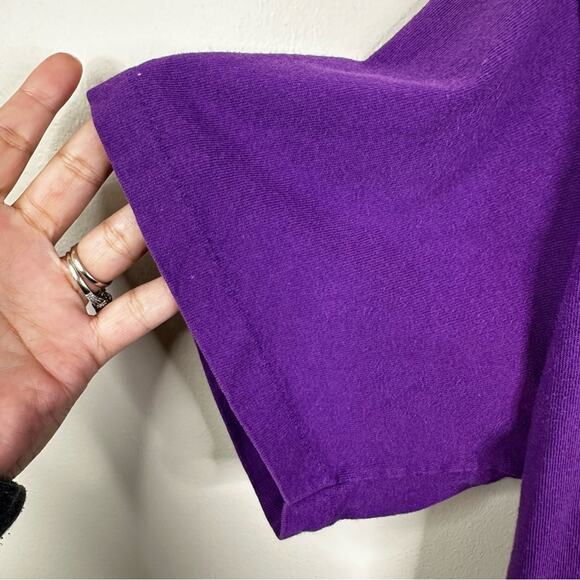 Vintage Palm Springs T-Shirt Size M Purple Coyote Desert Graphic Short Sleeve - Picture 6 of 10